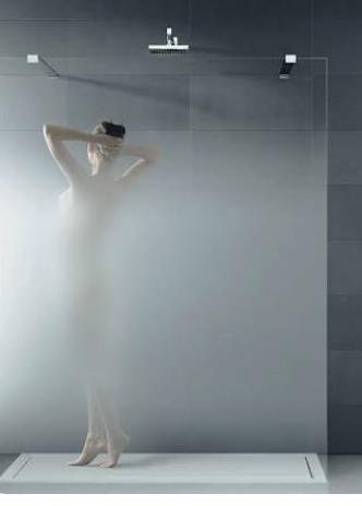 Sichtschutz-Glas für Walk-in-Duschen – Privatsphäre mit sanfter Lichtdurchlässigkeit